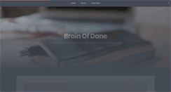 Desktop Screenshot of brainofdane.com